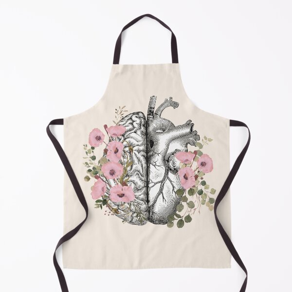 Item preview, Right balance between head and heart, pink poppies, watercolor style poppies designed and sold by Collagedream.