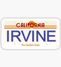 Irvine California State License Plate Sticker