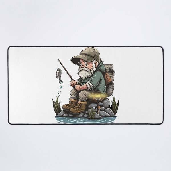 Item preview, Happy old man fishing: A quiet day, an eternal passion designed and sold by Melcu.