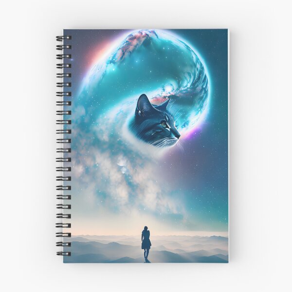 Item preview, Galaxy Cat Double Exposure - Modern Digital Art designed and sold by Ai-michiart.