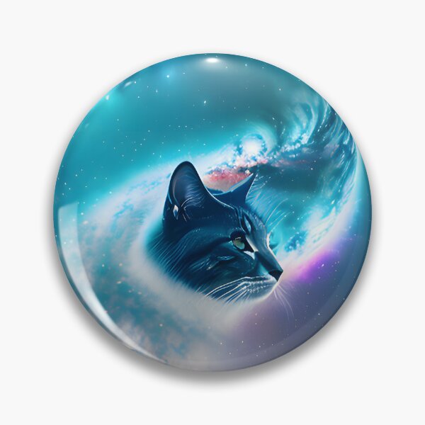 Item preview, Galaxy Cat Double Exposure - Modern Digital Art designed and sold by Ai-michiart.