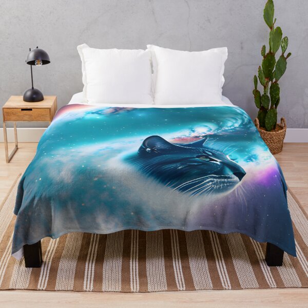 Item preview, Galaxy Cat Double Exposure - Modern Digital Art designed and sold by Ai-michiart.