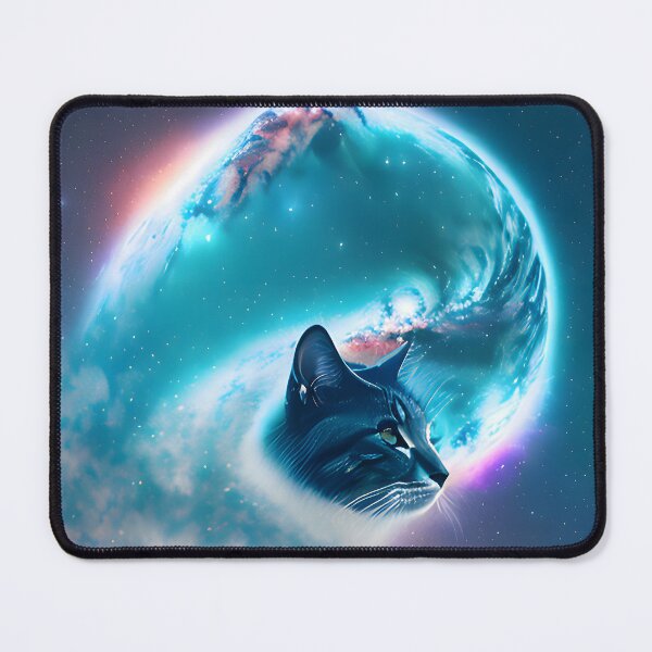 Item preview, Galaxy Cat Double Exposure - Modern Digital Art designed and sold by Ai-michiart.