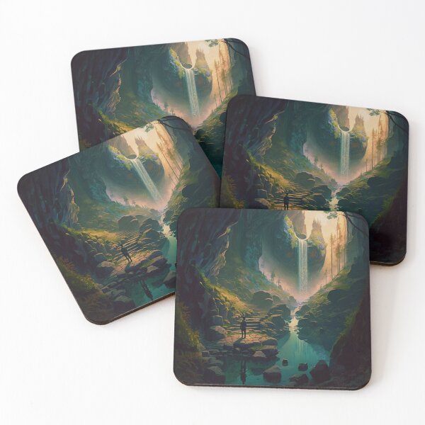Item preview, 08 - Sacred Pools Waterfalls Inner Earth Ethereal designed and sold by StarbuckLight.