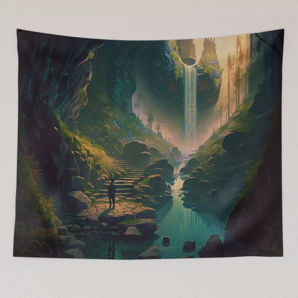 Item preview, 08 - Sacred Pools Waterfalls Inner Earth Ethereal designed and sold by StarbuckLight.