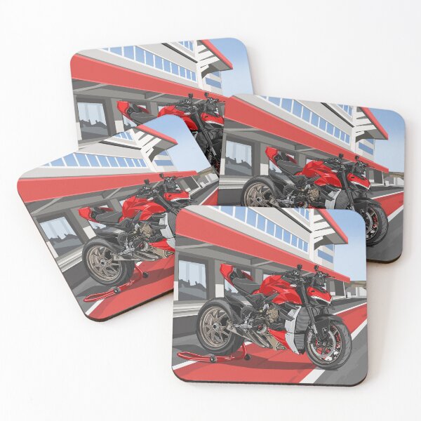 Item preview, Ducati Streetfighter on the racetrack designed and sold by MotorcycleLove.