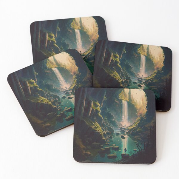 Item preview, 10 - Sacred Pools Waterfalls Inner Earth Ethereal designed and sold by StarbuckLight.
