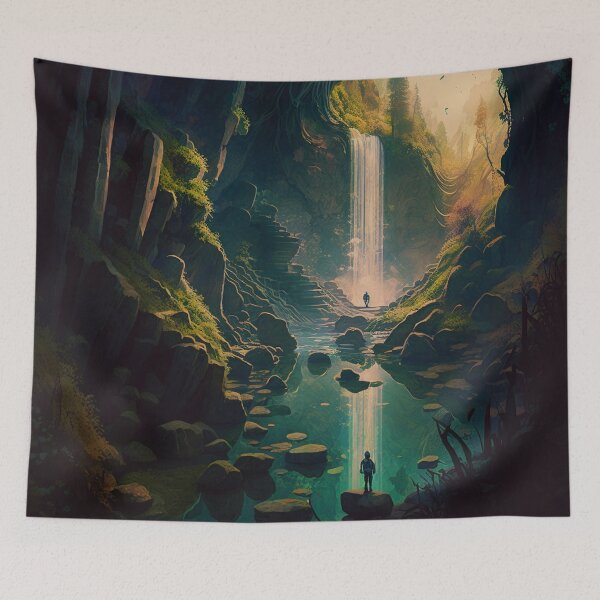 Item preview, 10 - Sacred Pools Waterfalls Inner Earth Ethereal designed and sold by StarbuckLight.