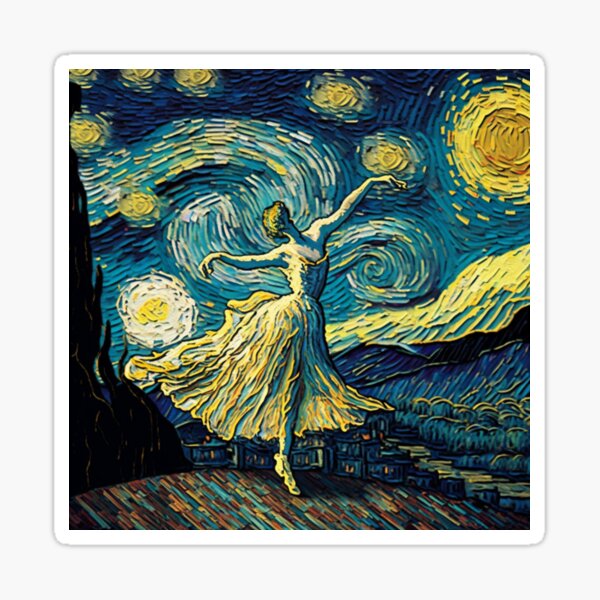 Van Gogh Stickers by Gold Target, Redbubble