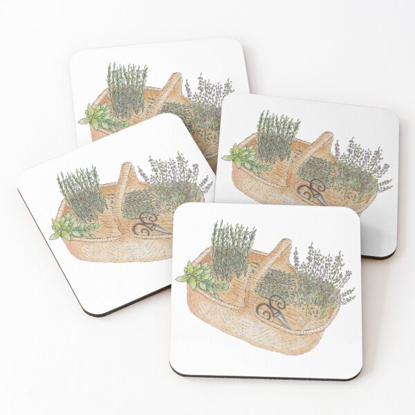 Item preview, Woven basket with herbs designed and sold by Zilrena.