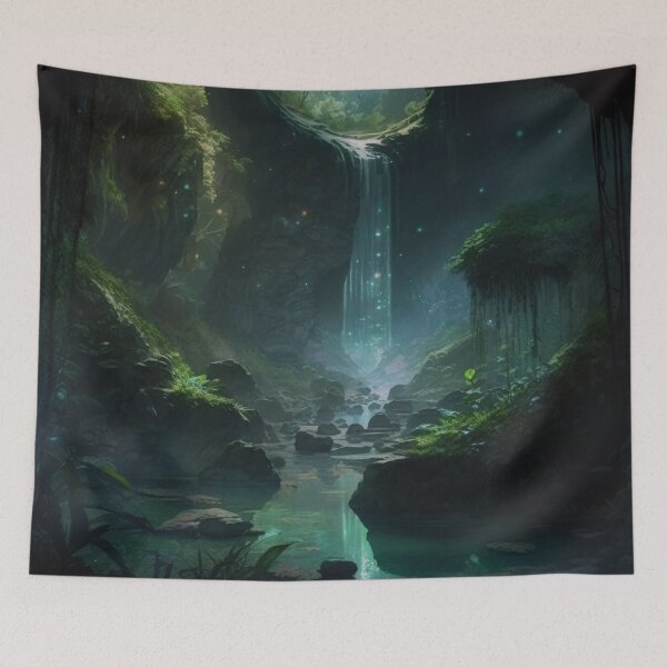 Item preview, 12 - Sacred Pools Waterfalls Inner Earth Ethereal designed and sold by StarbuckLight.