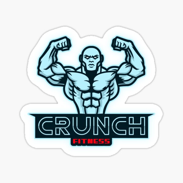 the crunch fitness nice, perfect fitness crunch Sticker
