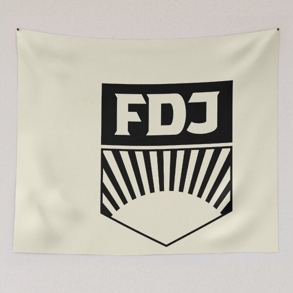 Item preview, FDJ - Free German Youth Logo (black) designed and sold by VEB Ostladen.