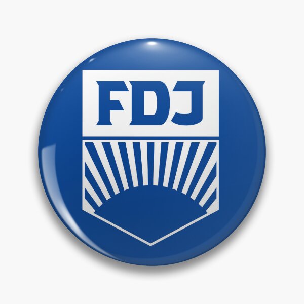 Item preview, FDJ - Free German Youth Logo (white) designed and sold by VEB Ostladen.