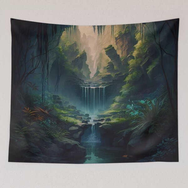 Item preview, 15 - Sacred Pools Waterfalls Inner Earth Ethereal designed and sold by StarbuckLight.
