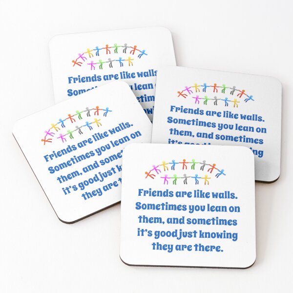 Item preview, Friends Are Like Walls - Friendship Quote  designed and sold by CrankyOldDude.