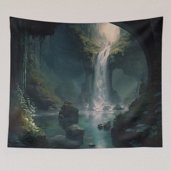 Item preview, 16 - Sacred Pools Waterfalls Inner Earth Ethereal designed and sold by StarbuckLight.
