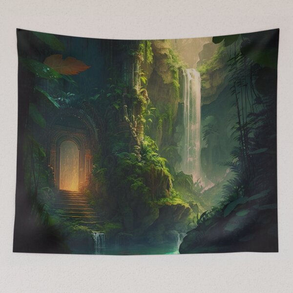 Item preview, 17 - Sacred Pools Waterfalls Inner Earth Ethereal designed and sold by StarbuckLight.