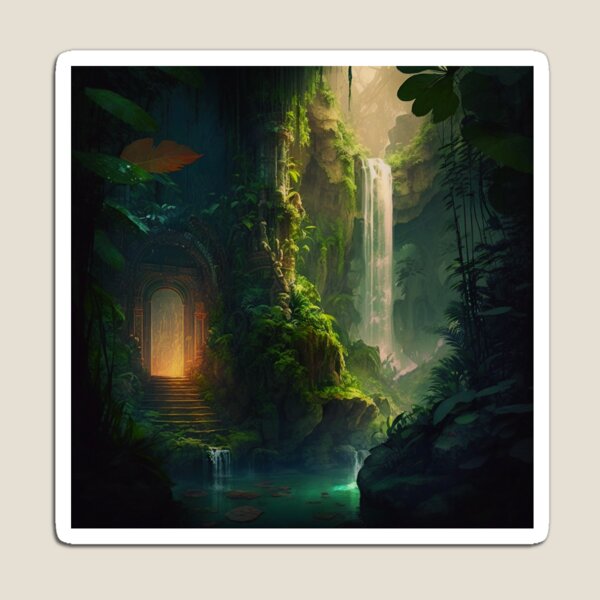 Item preview, 17 - Sacred Pools Waterfalls Inner Earth Ethereal designed and sold by StarbuckLight.