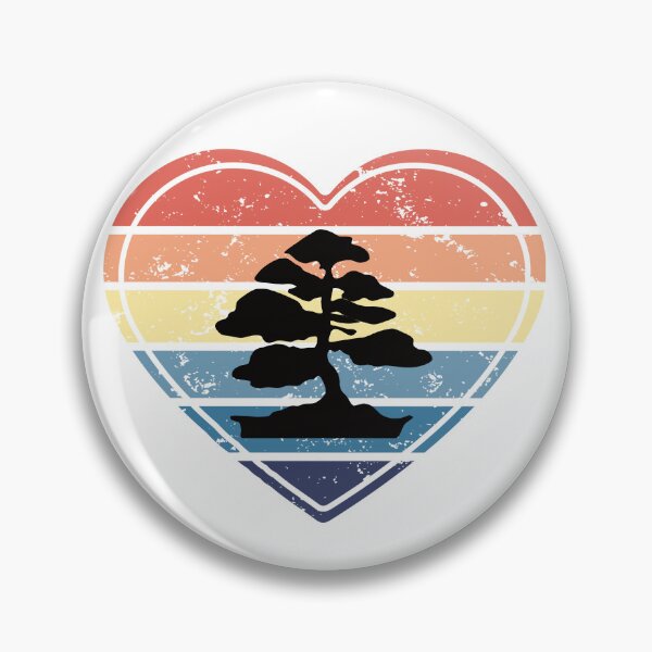 Item preview, Bonsai tree retro heart designed and sold by piesdesignart.