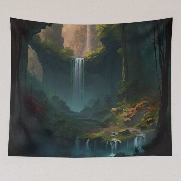 Item preview, 19 - Sacred Pools Waterfalls Inner Earth Ethereal designed and sold by StarbuckLight.