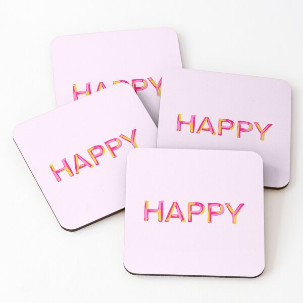 Item preview, Cool and simple HAPPY typography designed and sold by IULIART.