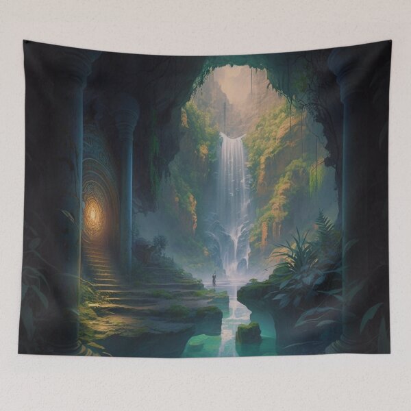 Item preview, 21 - Sacred Pools Waterfalls Inner Earth Ethereal designed and sold by StarbuckLight.