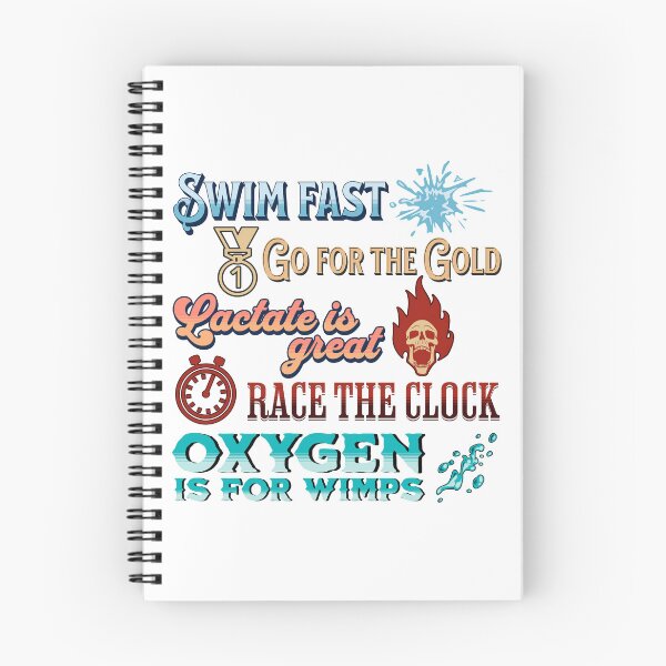 Item preview, Swimming sticker pack - race the clock - swim fast designed and sold by EvergreenWhimsy.