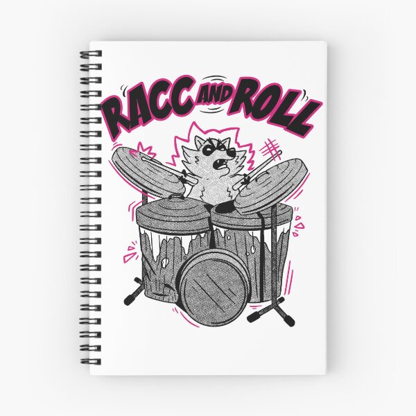 Item preview, Racc And Roll - Raccoon Plays Drums designed and sold by Shirtey.