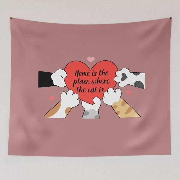 Item preview, Home Is The Place Where The Cat Is designed and sold by IntoThe-Future.