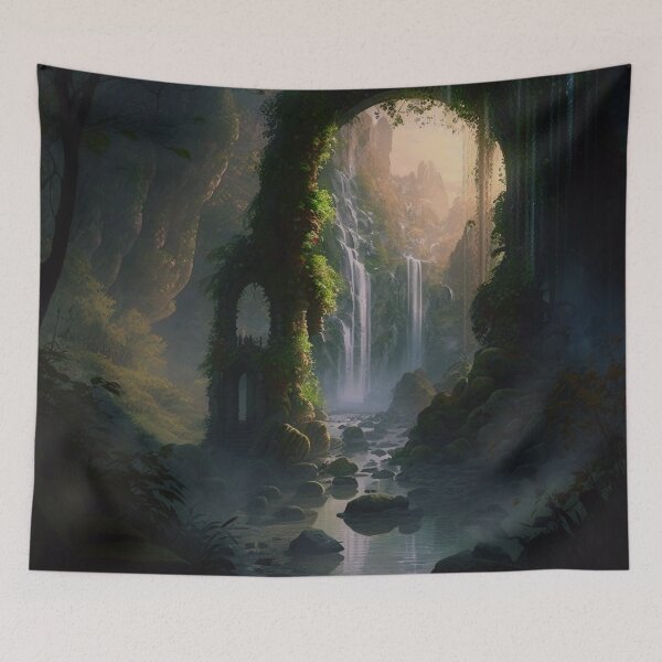 Item preview, 22 - Sacred Pools Waterfalls Inner Earth Ethereal designed and sold by StarbuckLight.