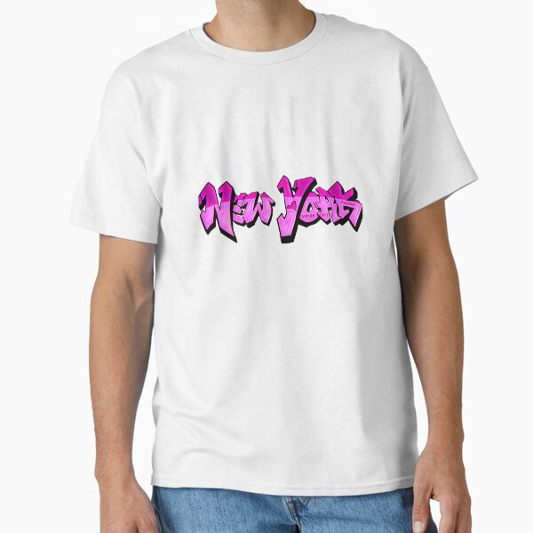 Vista previa del artículo con la obra «Graffiti rosa de matrícula de Nueva York», diseñado y vendido por Pink  Yeah.