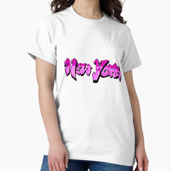 Vista previa del artículo con la obra «Graffiti rosa de matrícula de Nueva York», diseñado y vendido por Pink  Yeah.