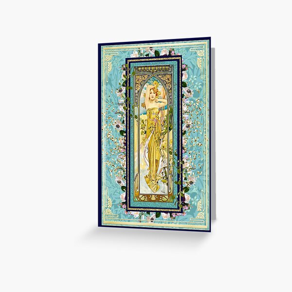 Item preview, Art Nouveau Alphonse Mucha Blank designed and sold by PicklesCabinet.