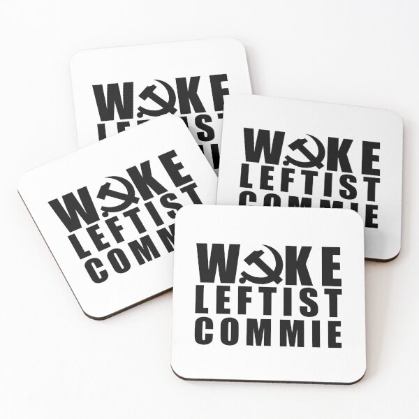 Item preview, Woke Leftist Commie (black lines) designed and sold by NickiPost.