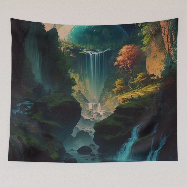 Item preview, 23 - Sacred Pools Waterfalls Inner Earth Ethereal designed and sold by StarbuckLight.