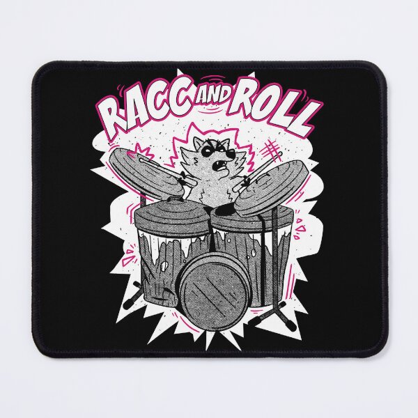 Item preview, Racc And Roll - Raccoon Plays Drums designed and sold by Shirtey.