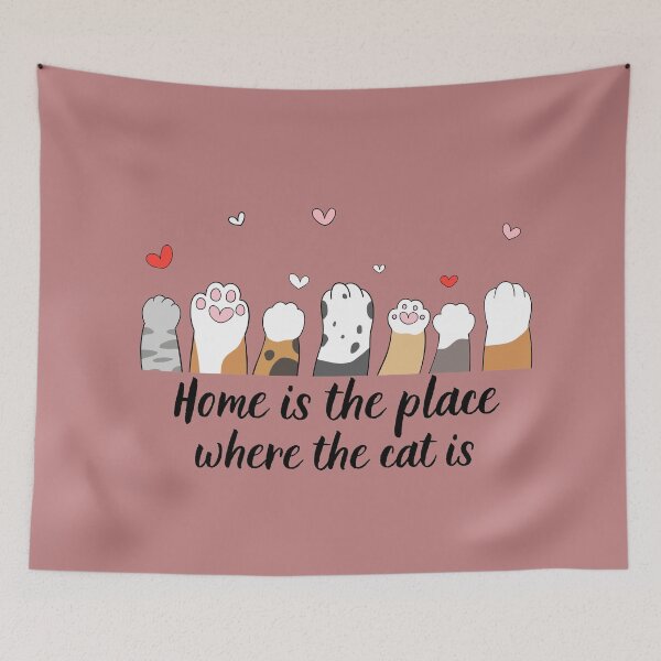 Item preview, Home Is The Place Where The Cat Is designed and sold by IntoThe-Future.