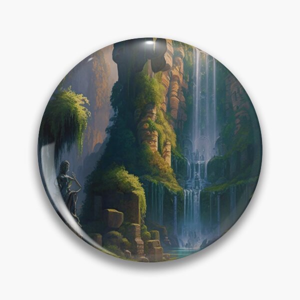 Item preview, 24 - Sacred Pools Waterfalls Inner Earth Ethereal designed and sold by StarbuckLight.
