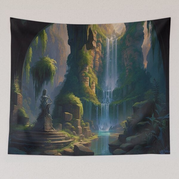 Item preview, 24 - Sacred Pools Waterfalls Inner Earth Ethereal designed and sold by StarbuckLight.