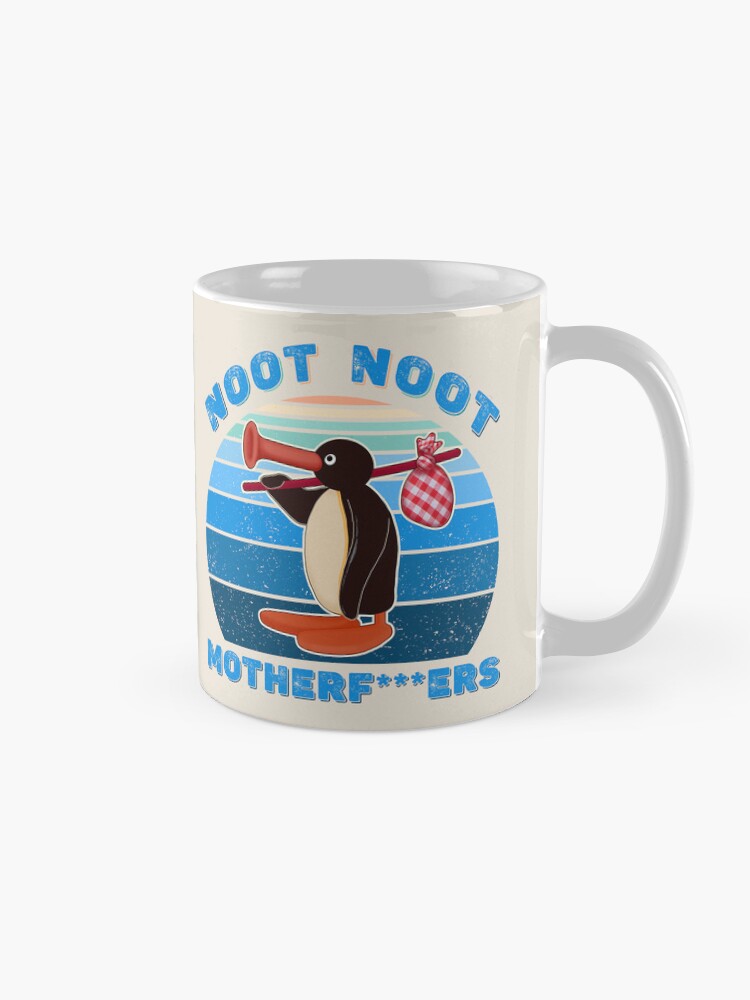 Imagen 5 de 6, Taza de café con la obra Noot Noot Pingu Noot Meme Pingu Noot Noot Madre, diseñada y vendida por GreenSplash.