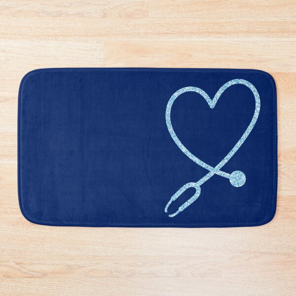 Item preview, Blue Heart Stethoscope Glitter designed and sold by orchidgd.