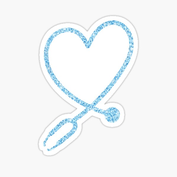 I love this stuff - Heart Stethoscope - Nursing Nurse RN - Occupation –  Stickerheads Stickers