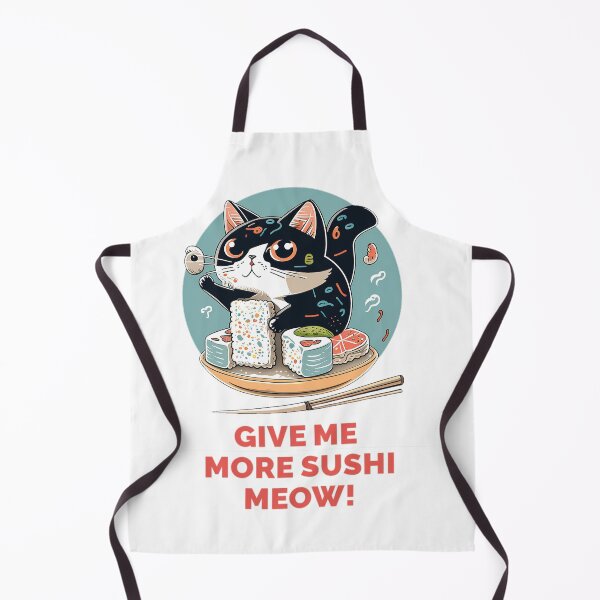 Item preview, Give me more sushi MEOW designed and sold by MeditationMind.
