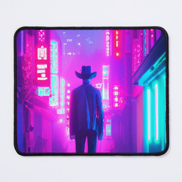 Item preview, Cowboy Bounty Hunter Noir Neo Tokyo Futurescape designed and sold by RTAH.