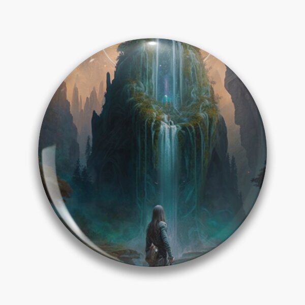 Item preview, 26 - Sacred Pools Waterfalls Inner Earth Ethereal designed and sold by StarbuckLight.
