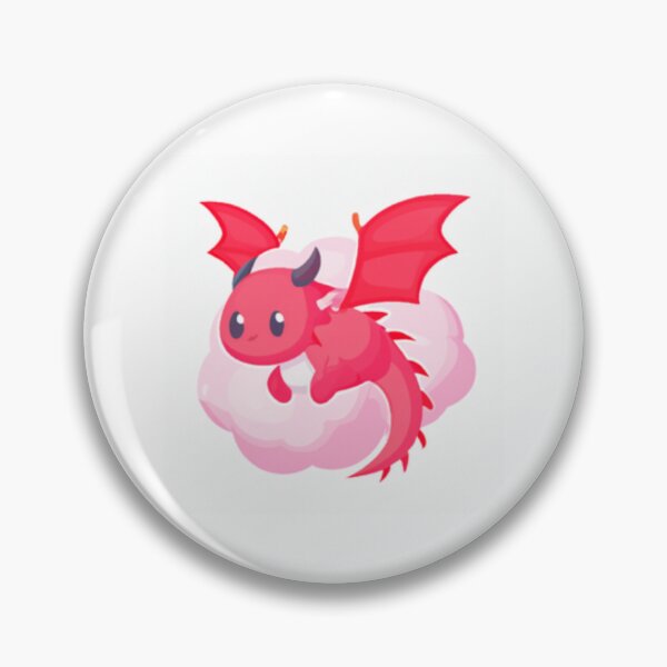 Item preview, Litlle Hot Pink Dragon Sleeping on a Cloud designed and sold by HanaiPrint.