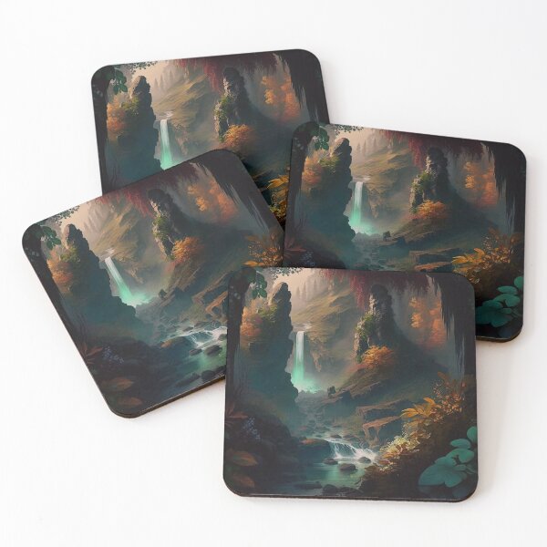Item preview, 27 - Sacred Pools Waterfalls Inner Earth Ethereal designed and sold by StarbuckLight.