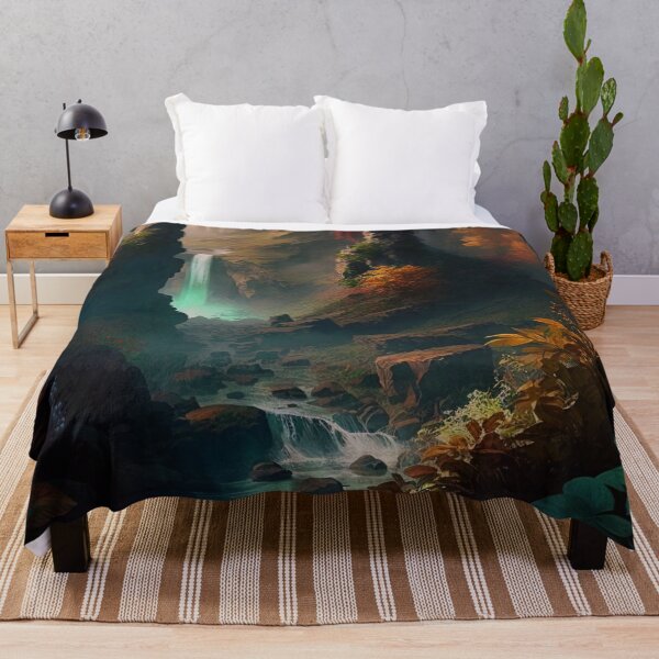 Item preview, 27 - Sacred Pools Waterfalls Inner Earth Ethereal designed and sold by StarbuckLight.