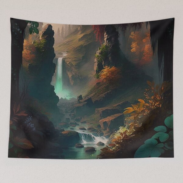 Item preview, 27 - Sacred Pools Waterfalls Inner Earth Ethereal designed and sold by StarbuckLight.